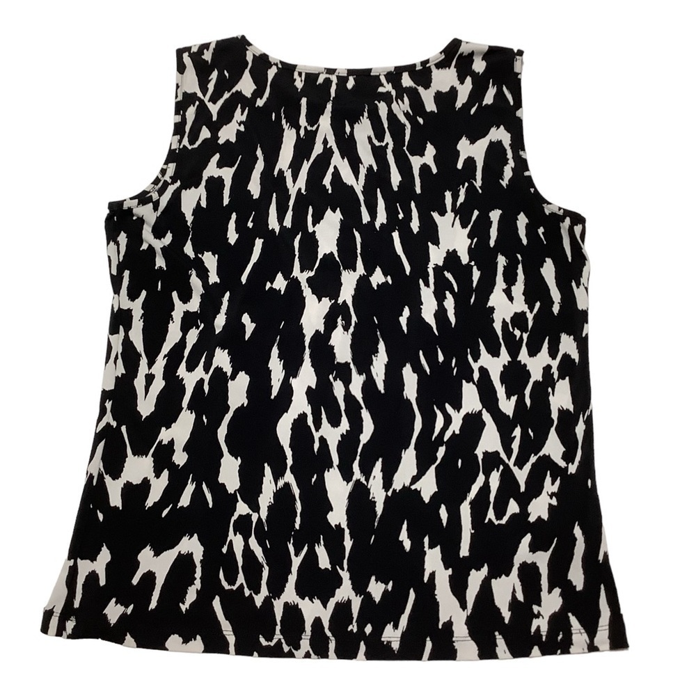 CALVIN KLEIN Pleated Neck Sleeveless Top - Size S - Picture 9 of 11